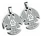 Pack X2 Vikingos De Acero Para Hombre Y Mujer Dijes Amuletos - Miniatura 11
