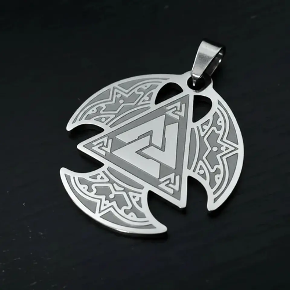 Pack X2 Vikingos De Acero Para Hombre Y Mujer Dijes Amuletos 17