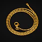 Cadena 60 Cm Para Hombre Mujer Eslabón Bambú 1.2mm Color Oro - Miniatura 23