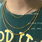 Cadena 60 Cm Para Hombre Mujer Eslabón Bambú 1.2mm Color Oro - Miniatura 50
