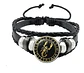 Pulsera Manilla Cuero Para Hombre Mujer Con Signos Zodiacal - Miniatura 25