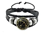 Pulsera Manilla Cuero Para Hombre Mujer Con Signos Zodiacal - Miniatura 40
