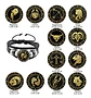 Pulsera Manilla Cuero Para Hombre Mujer Con Signos Zodiacal - Miniatura 63