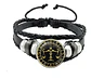 Pulsera Manilla Cuero Para Hombre Mujer Con Signos Zodiacal - Miniatura 64