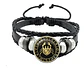 Pulsera Manilla Cuero Para Hombre Mujer Con Signos Zodiacal - Miniatura 80
