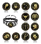 Pulsera Manilla Cuero Para Hombre Mujer Con Signos Zodiacal - Miniatura 95