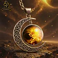 Set Combo 10 Collares Dijes Luna Galaxia Universo Nebulosas - Miniatura 3