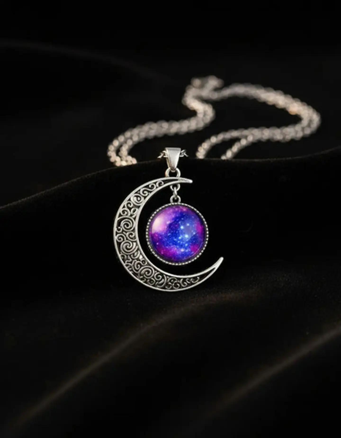 Set Combo 10 Collares Dijes Luna Galaxia Universo Nebulosas 7