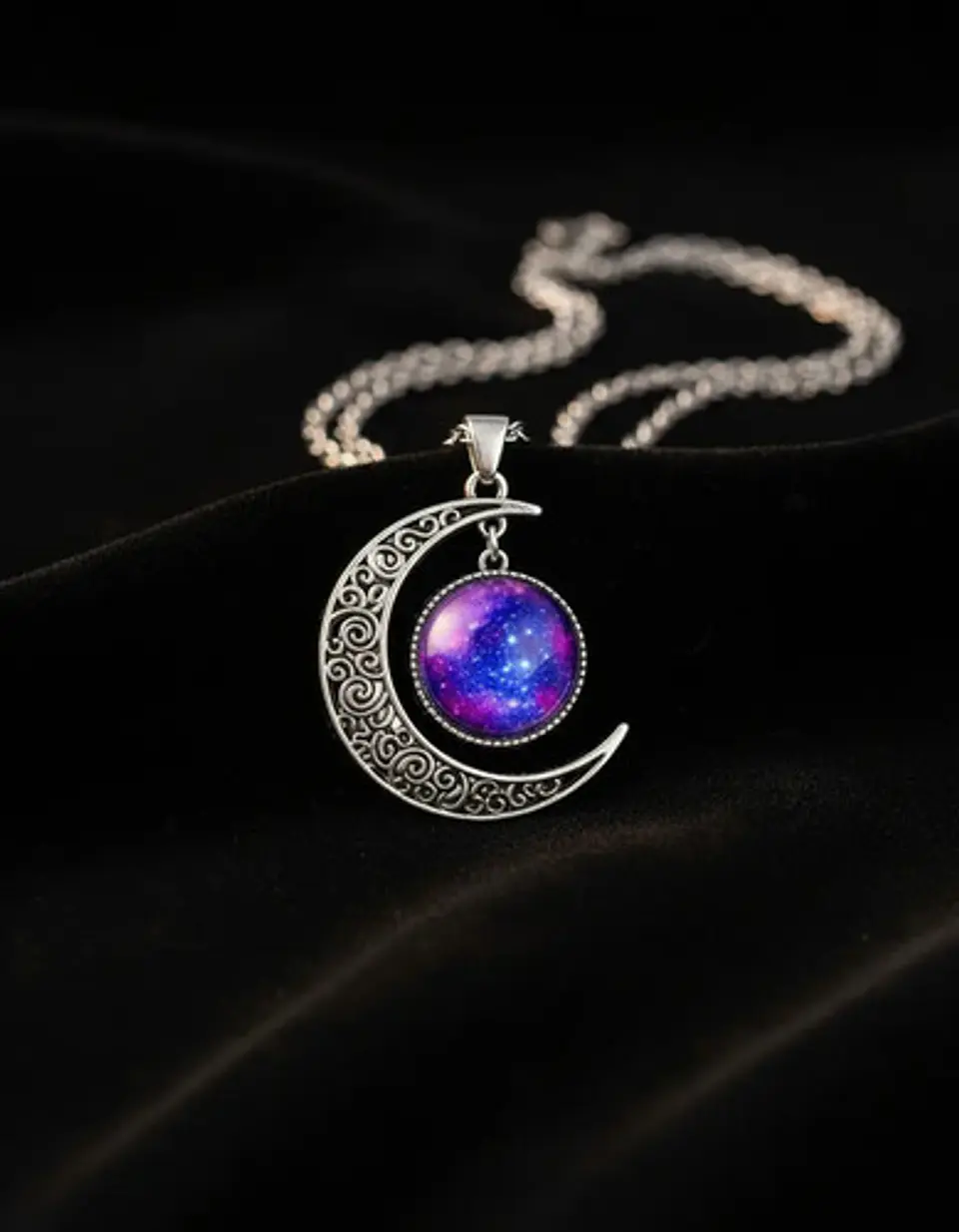 Set Combo 10 Collares Dijes Luna Galaxia Universo Nebulosas 7
