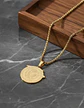 Set 2 Dijes Para Hombre Y Mujer Medallas Zeus Trueno Griego - Miniatura 5