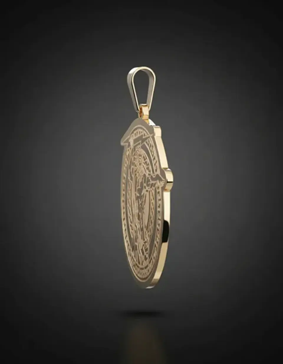 Set 2 Dijes Para Hombre Y Mujer Medallas Zeus Trueno Griego 7