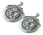 Set 2 Dijes Para Hombre Y Mujer Medallas Zeus Trueno Griego - Miniatura 11