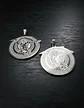 Set 2 Dijes Para Hombre Y Mujer Medallas Zeus Trueno Griego - Miniatura 16