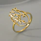 Anillo Para Hombre Y Mujer Color Oro Corazón Anatómico Hueco - Miniatura 2