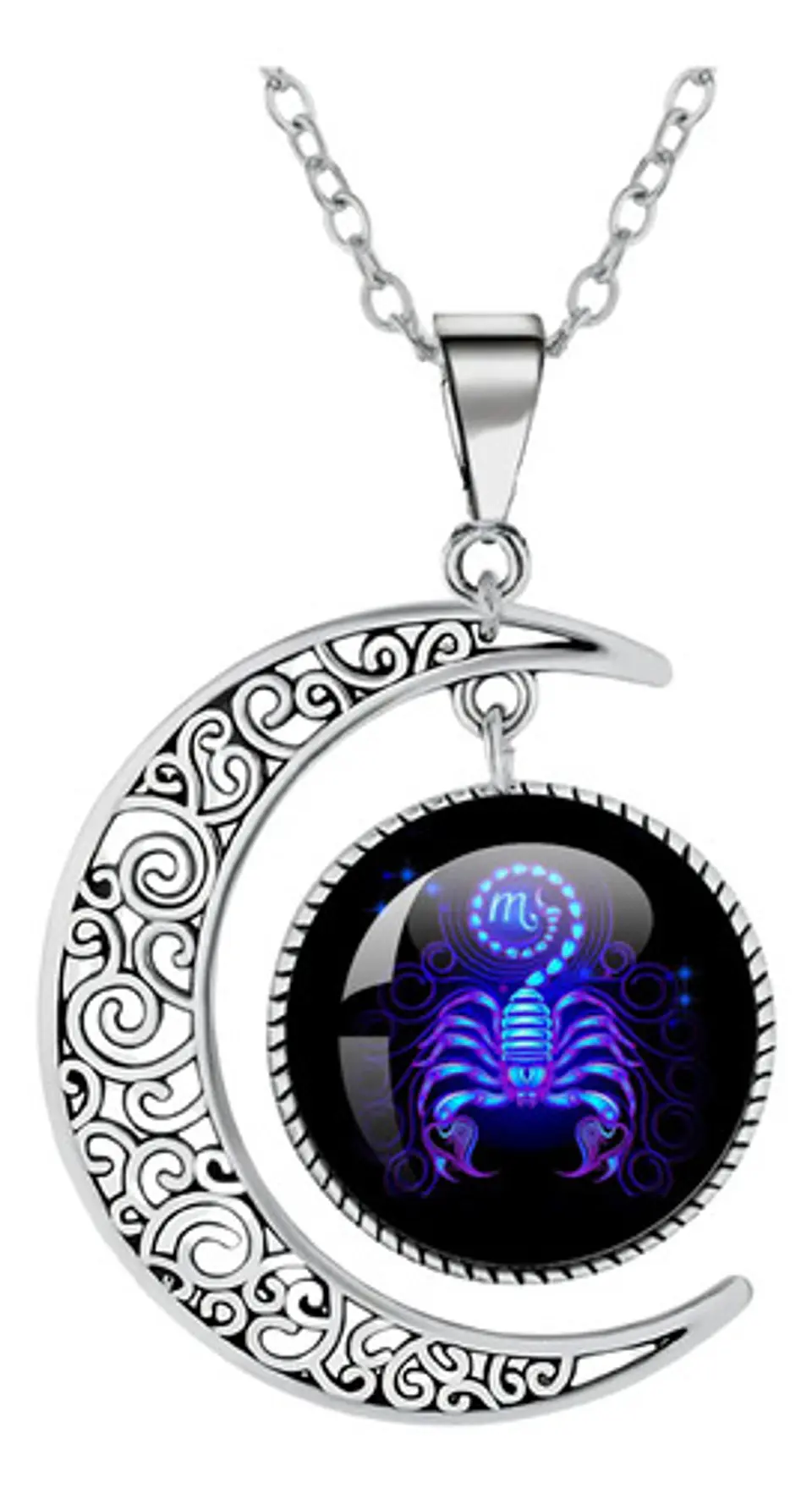 Combo Set De Pulsera Y Collar De Signos Zodiaco Hombre Mujer 3