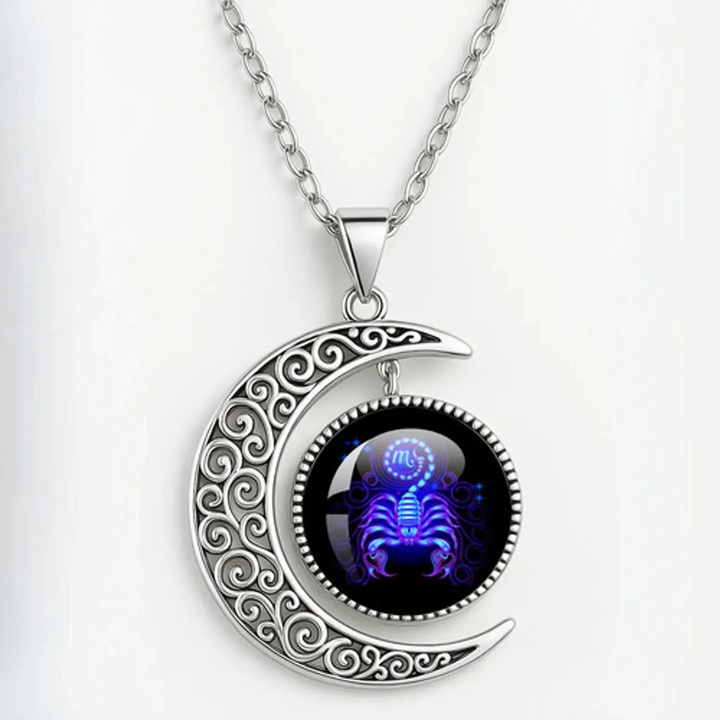 Combo Set De Pulsera Y Collar De Signos Zodiaco Hombre Mujer 8