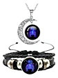 Combo Set De Pulsera Y Collar De Signos Zodiaco Hombre Mujer - Miniatura 21