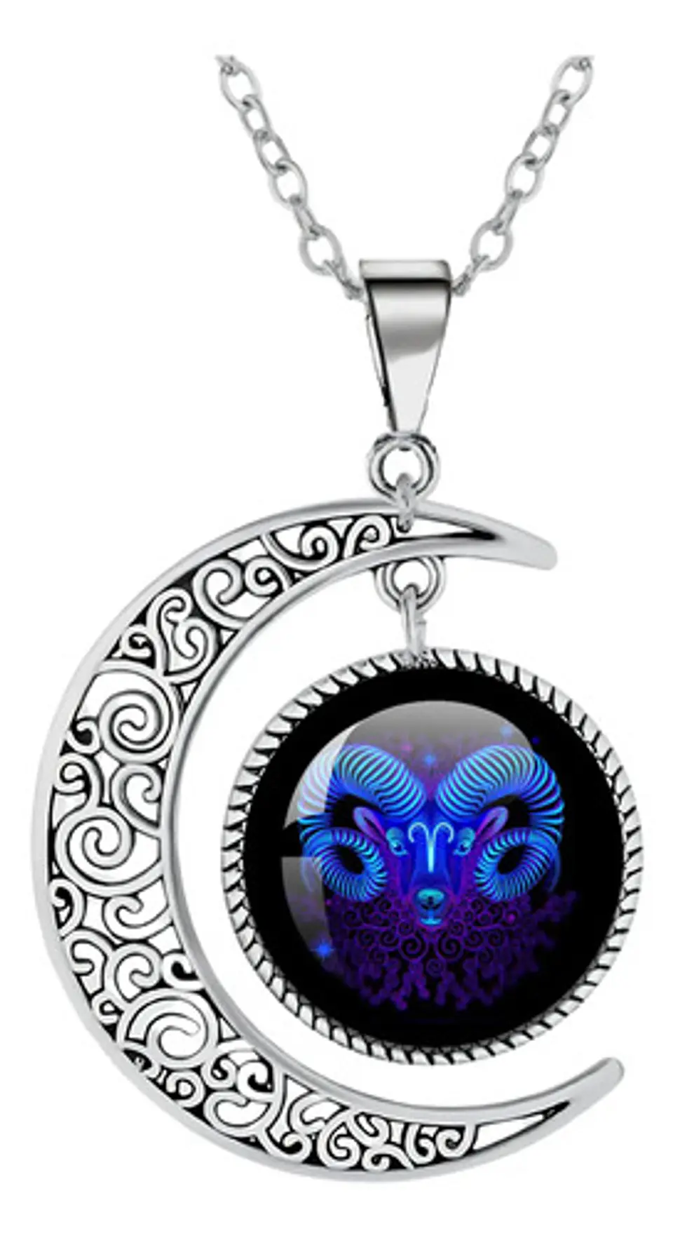 Combo Set De Pulsera Y Collar De Signos Zodiaco Hombre Mujer 24