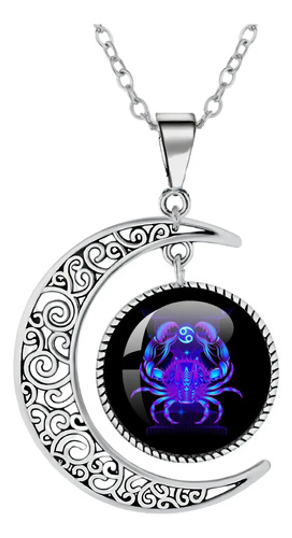 Combo Set De Pulsera Y Collar De Signos Zodiaco Hombre Mujer 34
