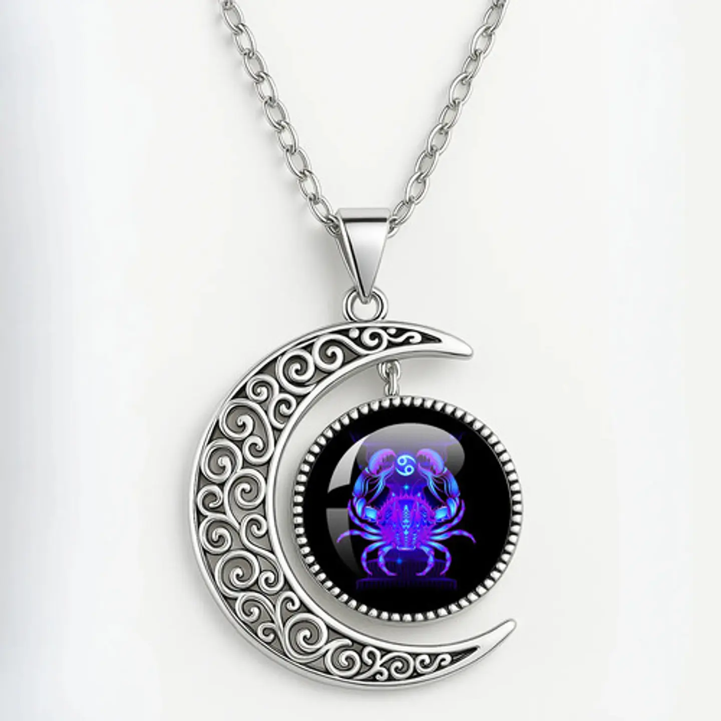 Combo Set De Pulsera Y Collar De Signos Zodiaco Hombre Mujer 35