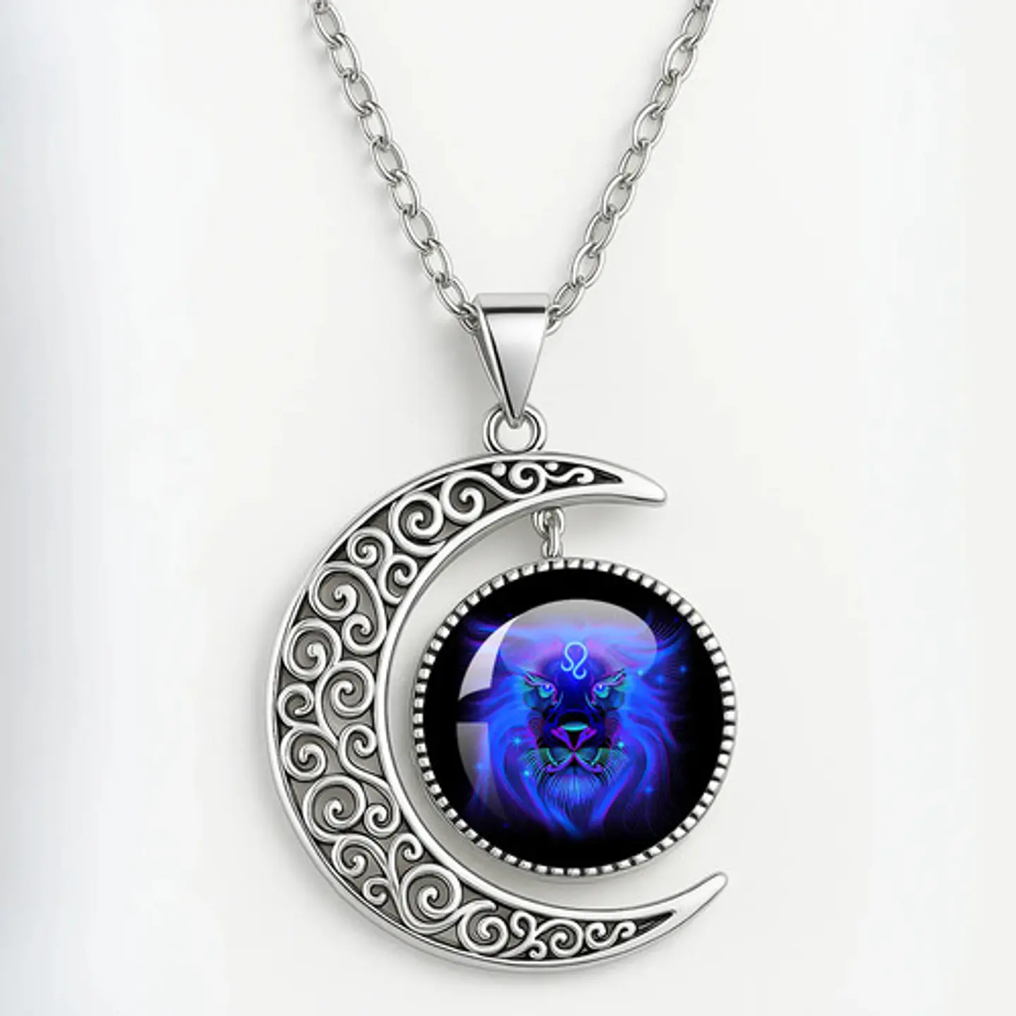 Combo Set De Pulsera Y Collar De Signos Zodiaco Hombre Mujer 65