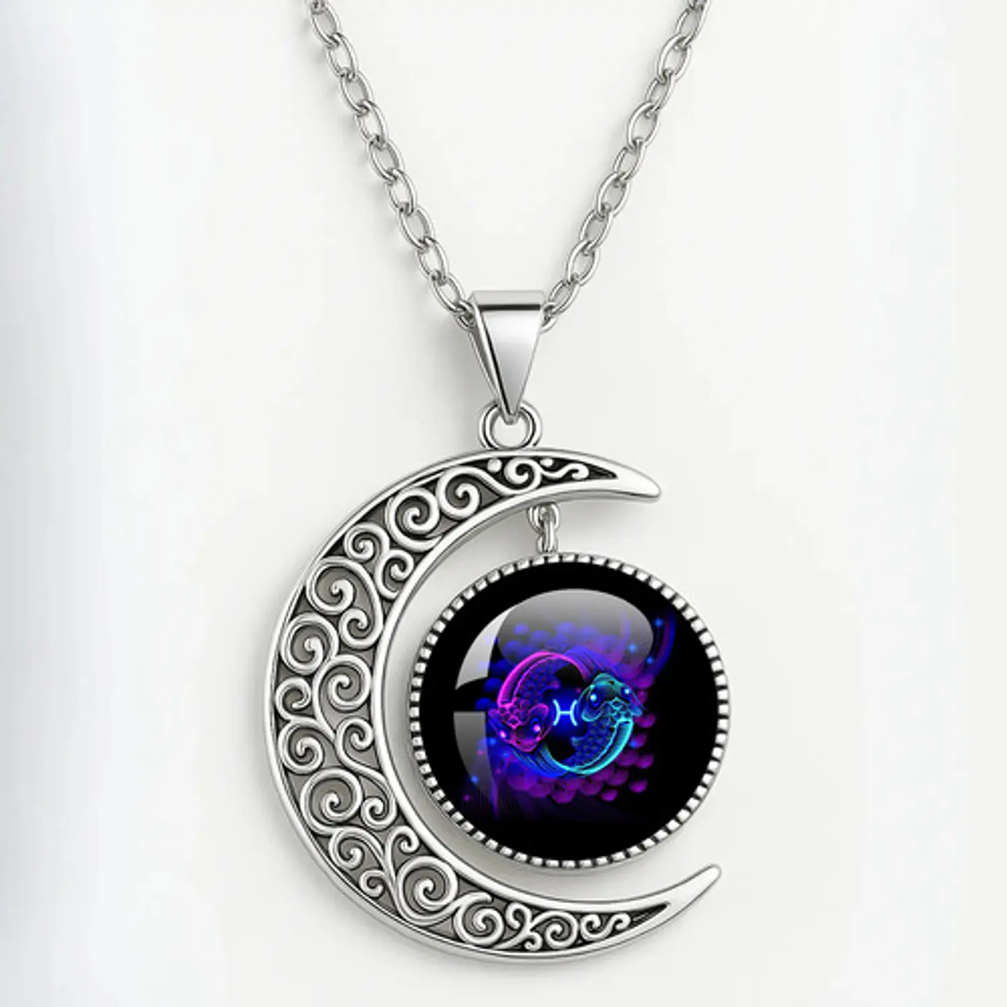Combo Set De Pulsera Y Collar De Signos Zodiaco Hombre Mujer 84