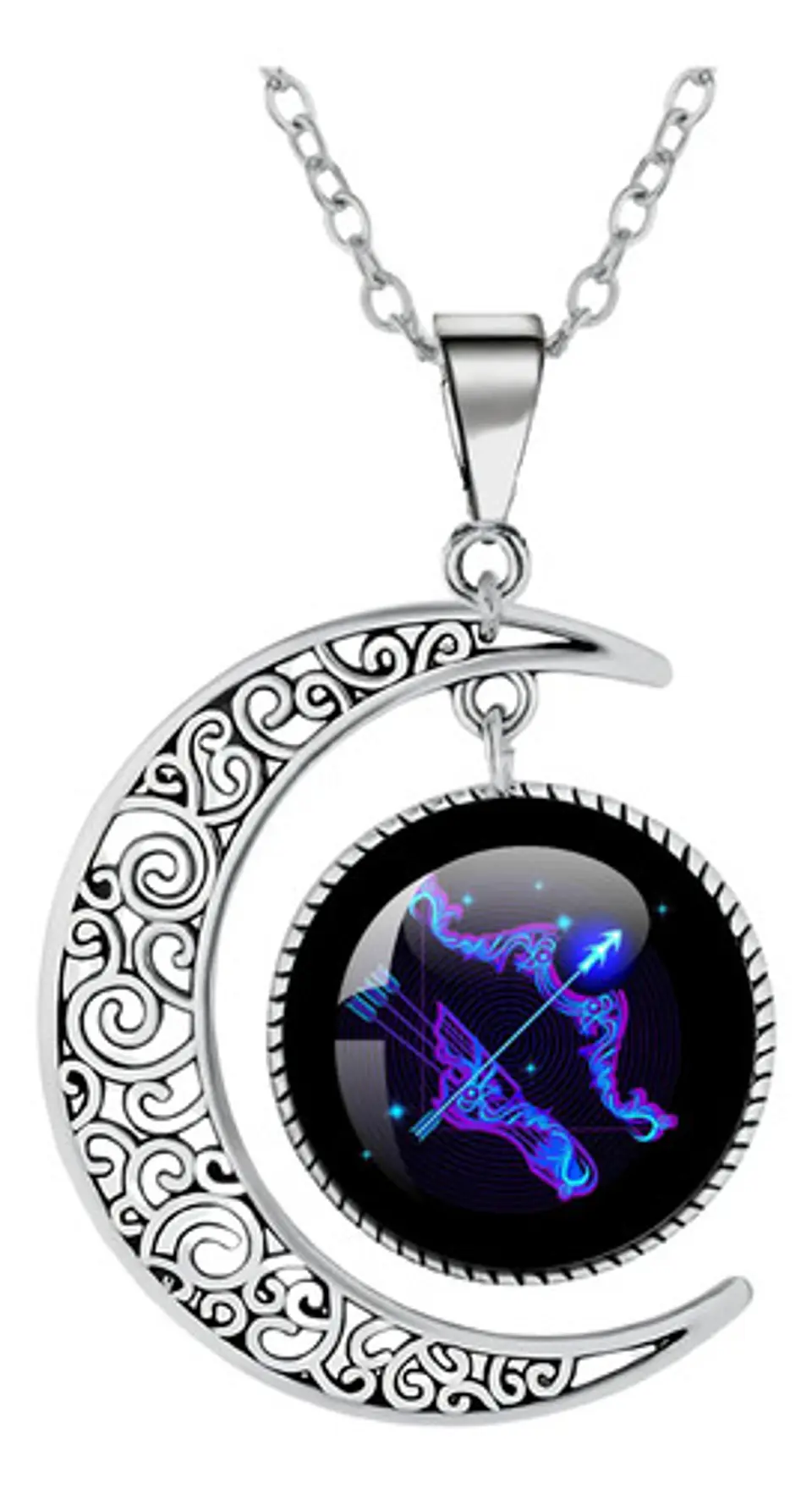 Combo Set De Pulsera Y Collar De Signos Zodiaco Hombre Mujer 91