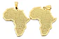 Set De 2 Dijes Para Hombre Y Mujer Mapa De África Geométrico - Miniatura 1