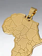 Set De 2 Dijes Para Hombre Y Mujer Mapa De África Geométrico - Miniatura 3