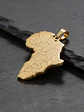 Set De 2 Dijes Para Hombre Y Mujer Mapa De África Geométrico - Miniatura 8