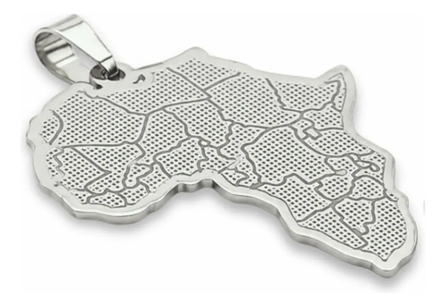 Set De 2 Dijes Para Hombre Y Mujer Mapa De África Geométrico 10