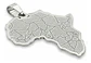 Set De 2 Dijes Para Hombre Y Mujer Mapa De África Geométrico - Miniatura 10