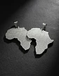 Set De 2 Dijes Para Hombre Y Mujer Mapa De África Geométrico - Miniatura 15