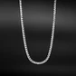 Cadena Tenis 3mm Para Hombres Mujeres De Color Plata Piedras - Miniatura 13