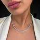 Cadena Tenis 3mm Para Hombres Mujeres De Color Plata Piedras - Miniatura 16