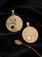 Set De 2 Dijes Para Mujer Medallas Árbol De La Vida Sol Luna - Miniatura 6