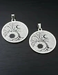 Set De 2 Dijes Para Mujer Medallas Árbol De La Vida Sol Luna - Miniatura 15