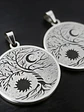 Set De 2 Dijes Para Mujer Medallas Árbol De La Vida Sol Luna - Miniatura 17