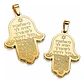 Set 2 Dijes Para Hombre Y Mujer Amuleto Mano De Fátima Hamsa - Miniatura 1