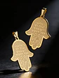 Set 2 Dijes Para Hombre Y Mujer Amuleto Mano De Fátima Hamsa - Miniatura 6