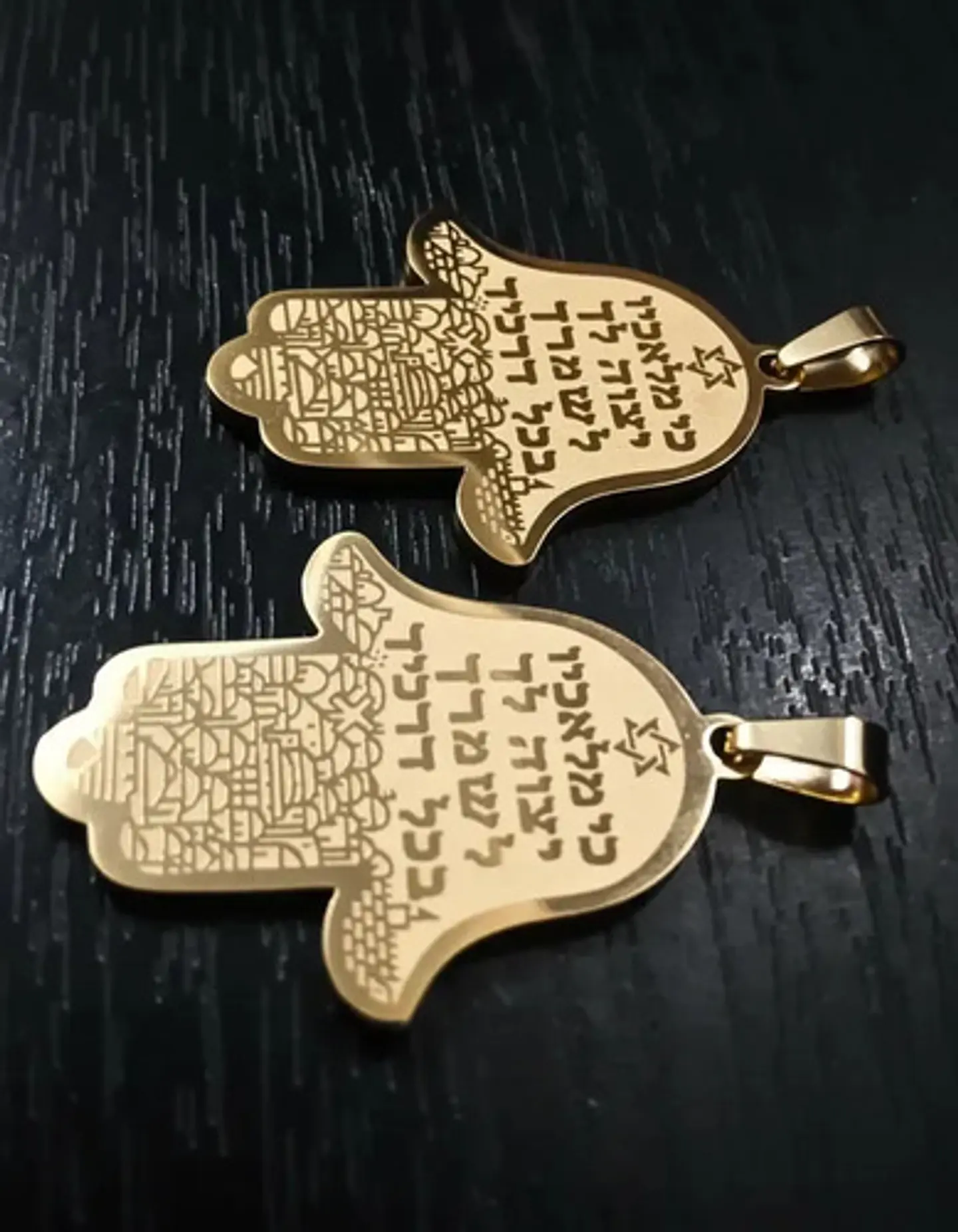 Set 2 Dijes Para Hombre Y Mujer Amuleto Mano De Fátima Hamsa 8