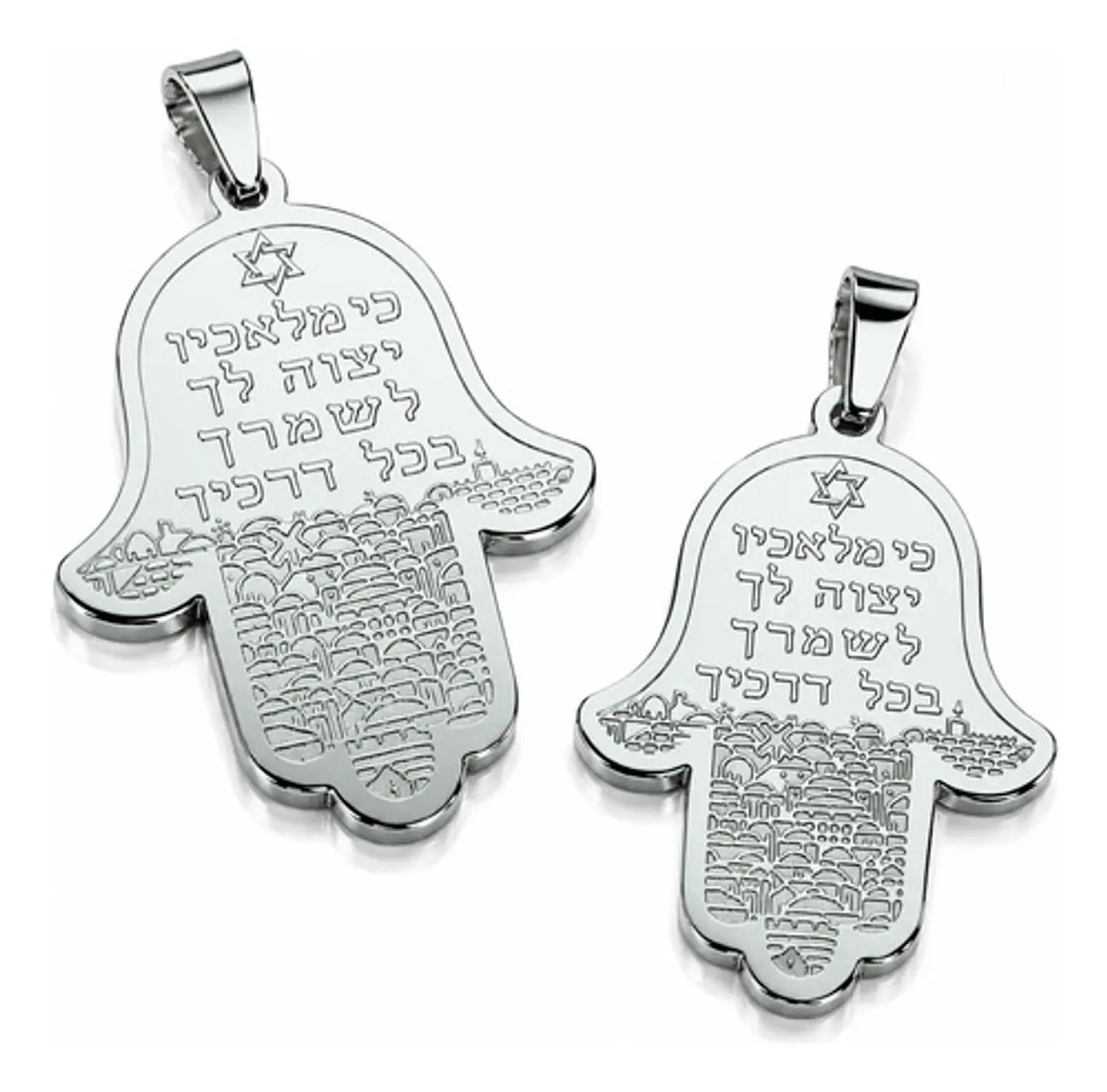 Set 2 Dijes Para Hombre Y Mujer Amuleto Mano De Fátima Hamsa 11