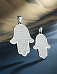Set 2 Dijes Para Hombre Y Mujer Amuleto Mano De Fátima Hamsa - Miniatura 12