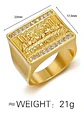 Anillo Jesus La Última Cena Para Hombre Y Mujer De Color Oro - Miniatura 2