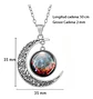 Collar Para Mujeres Con Dije Luna Planetas Nebulosa Galaxia - Miniatura 2