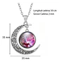 Collar Para Mujeres Con Dije Luna Planetas Nebulosa Galaxia - Miniatura 9