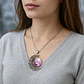 Collar Para Mujeres Con Dije Luna Planetas Nebulosa Galaxia - Miniatura 14