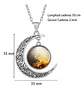 Collar Para Mujeres Con Dije Luna Planetas Nebulosa Galaxia - Miniatura 16