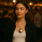 Collar Para Mujeres Con Dije Luna Planetas Nebulosa Galaxia - Miniatura 22