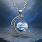 Collar Para Mujeres Con Dije Luna Planetas Nebulosa Galaxia - Miniatura 27